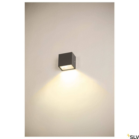 SLV kinkiet zewnętrzny LED Sitra S 6,2W 620lm 3000/4000K 105° antracytowy IP44 1005148