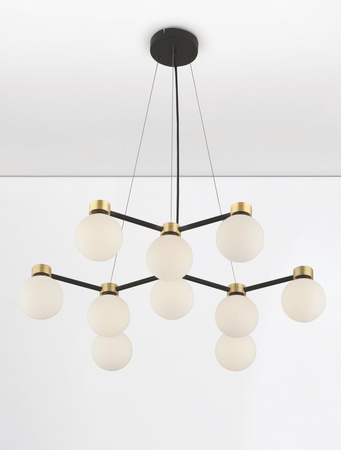 Luces Exclusivas lampa wisząca LED Caminos Ø 66 cm G9 10x5W IP20 czarno/złota LE44543