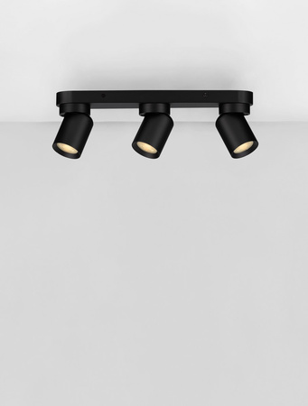 Luces Exclusivas lampa sufitowa LED Galvez GU10 3x10W IP20 czarna LE44399