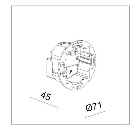 Mistic Lighting moduł świetlny LED Dot 1,5W 162lm 3000K IP65/20 MSTC-05118010