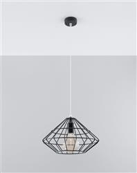 Sollux lampa wisząca Umberto E27 czarna SL.0294