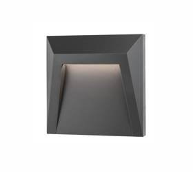 Luces Exclusivas oprawa ścienna zewnętrzna LED Alava 1,2W 90lm 3000K szara IP65 LE71432
