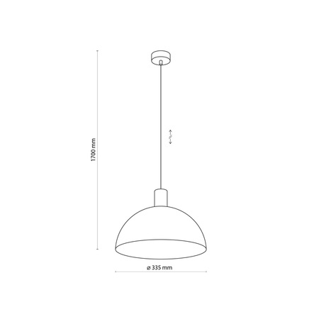 TK Lighting lampa wisząca Oslo E27 czarno/drewniana 4852