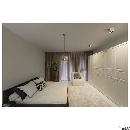 SLV lampa wisząca Pantilo convex 40 E27 dymiona Ø40cm 1003444