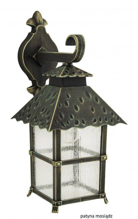 Su-ma kinkiet zewnętrzny Cadiz E27 czarny/patyna IP43 K 3012/1/Z