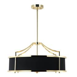 Orlicki Design żyrandol / lampa wisząca Stanza M 4xE27 czarno/złota OR84146
