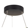 SLV lampa wisząca LED One 60 24W 830lm 2700/3000K 130° ściemnialna czarna Ø60cm 1004759