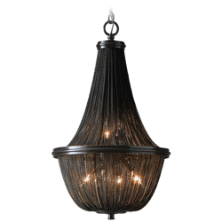 CosmoLight żyrandol / lampa wisząca Roma 4xE14 czarna P04543BK