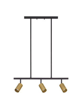 Luces Exclusivas lampa wisząca (reflektorki) Cayes 3xGU10 czarno/złota LE42926