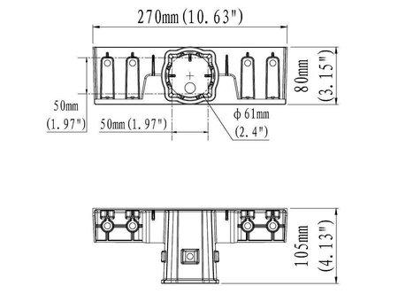 Mistic Lighting adapter (MF-AD1) do montażu M-Flood na słupie ø60mm MSTC-05411970