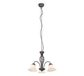 Trio żyrandol / lampa wisząca Rustica 3xE14 miedziano/biała 101000324