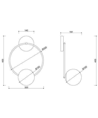 Ummo kinkiet Fuppu B G9 czarny FPB12000