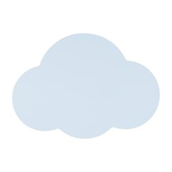 TK Lighting kinkiet dziecięcy Cloud 2xG9 niebieski 4966