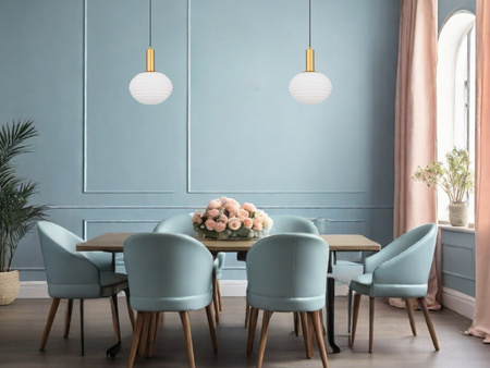 Luces Exclusivas lampa wisząca LED Balaju Ø24 cm E27 1x12W IP20 złota LE43678