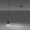 Emibig lampa wisząca Traker 1 GU10 czarna 524/1