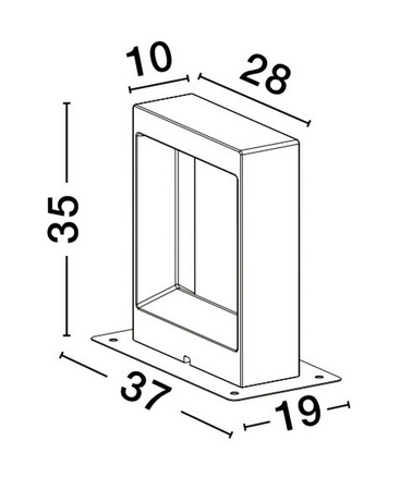 Luces Exclusivas lampa stojąca zewnętrzna LED Abundio 8W 380lm 3000K IP65 wys. 35 cm szara LE73573