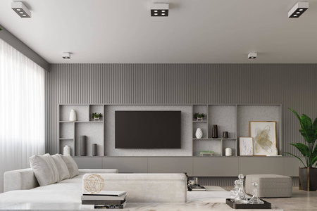 Sollux plafon Mono 4 4xGU10 biało/czarny SL.0069