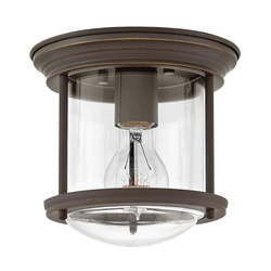 Quintiesse plafon łazienkowy Hadrian E27 brązowy IP44 QN-HADRIAN-MINI-F-OZ-CLEAR