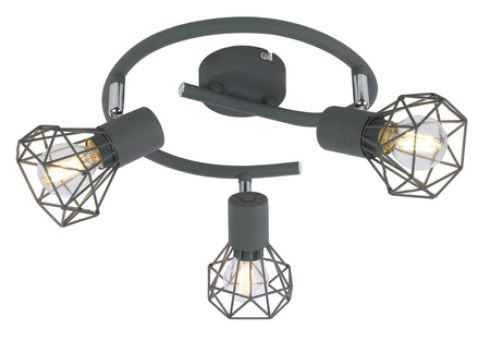 Candellux plafon (reflektorki) Verve 3xE14 szary 98-60990