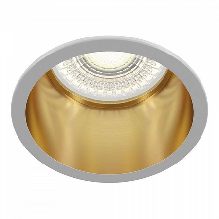 Maytoni oczko stropowe Reif GU10 Ø6,8cm biało/złote DL049-01WG