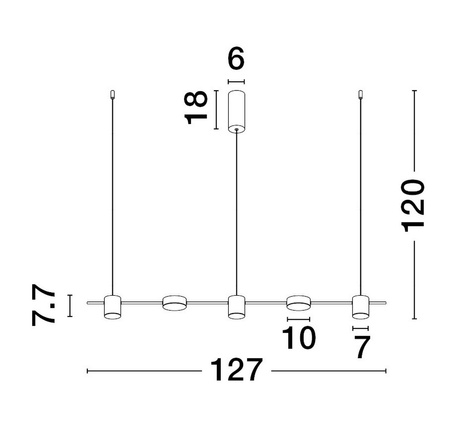Luces Exclusivas lampa wisząca LED Abel ściemnialna 29W 560lm 3000K IP20 czarna LE43206