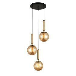 Italux lampa wisząca Ravena 3xE27 mosiężna PND-2324-3A BRO+AMB