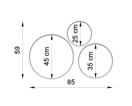 Sollux plafon Arena 25 E27 czarny SL.0127