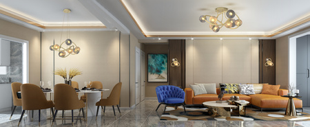 Aviano Lighting lampa podłogowa LED Metz G9 9x3,5W 3510lm 3000K żarówki w zestawie wys. 140 cm złota 3015-904