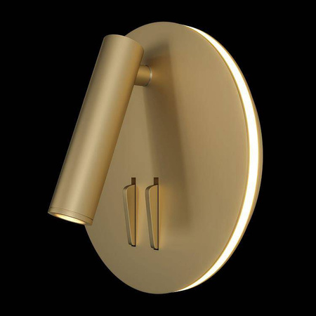 Maytoni kinkiet LED (reflektorek) Los 176 9W 540lm 3000K złoty C176-WL-01-6W-MG