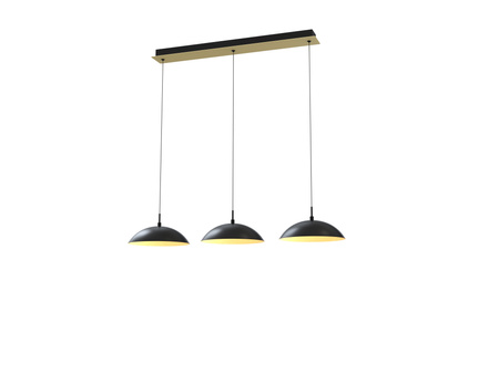 Aviano Lighting lampa wisząca LED Rosskoff ściemnialna 29W 3300lm 3000K czarno/złota 7001-304