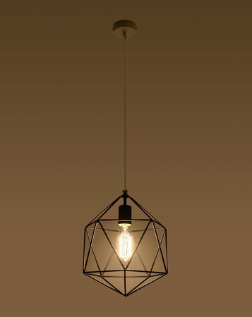 Sollux lampa wisząca Gaspare E27 czarna SL.0291