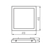 Kanlux plafon techniczny LED Tybia 38W 3800lm 4000K szaro/biały 24640