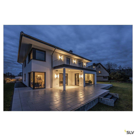 SLV kinkiet zewnętrzny LED Logs 10W 420lm 3000K antracytowy IP44 232105