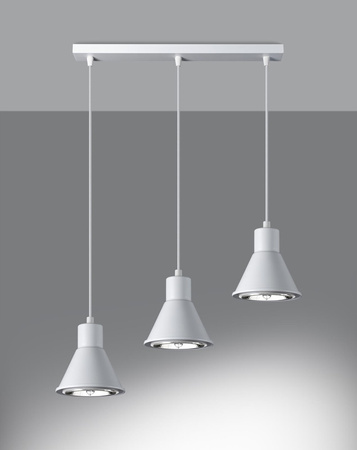 Sollux lampa wisząca Tazila 3 3xES111 biała SL.0988