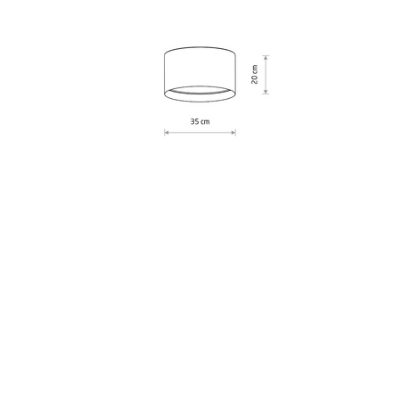 Nowodvorski lampa sufitowa Cedro S E27 1x15W beżowa 11670