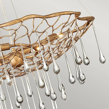 Quintiesse lampa wisząca Laguna 4xE14 złota QN-LAGUNA-4P