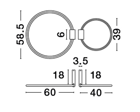 Luces Exclusivas lampa wisząca LED Abuya ściemnialna 70W 3150lm 3000K IP20 czarna LE43577