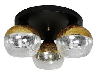 Candellux plafon Cromina 3xE27 czarno/złoty 98-57280