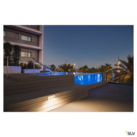 SLV oprawa ścienna zewnętrzna LED Brick 11W 850lm 3000K stalowa IP65 233660