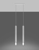 Sollux lampa wisząca Wezyr 2 2xG9 biała SL.0958