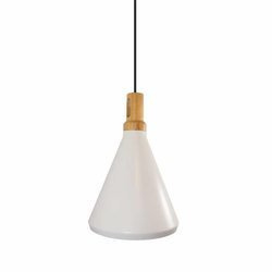 Step Into Design lampa wisząca Nordic Woody E27 biała/drewno ST-5097C