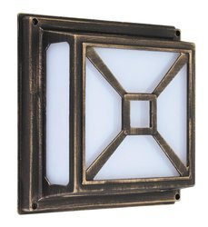 Rabalux kinkiet zewnętrzny Darius 2xE27 złoto/biały IP54 8190