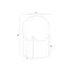 Argon lampka biurkowa Austin E14 czarno/biała 4721