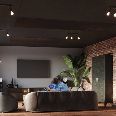 Sollux plafon (reflektorki) Fornes 2xE27 czarny SL.1121