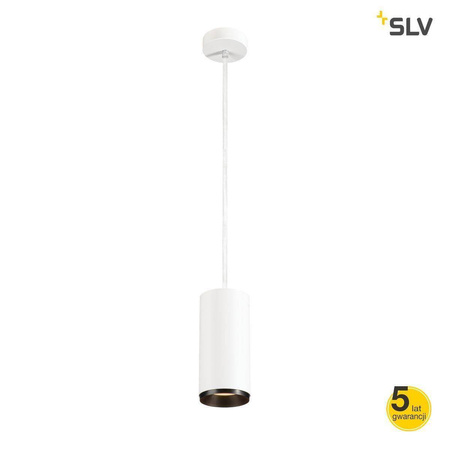 SLV lampa wisząca LED Numinos S 28W 2848lm 2700K 36° ściemnialna Dali biało/czarna 1004631