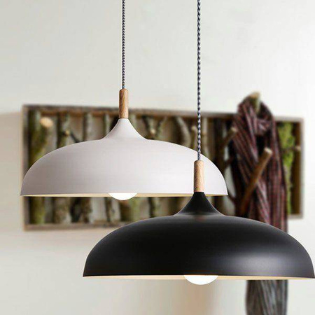 Step Into Design lampa wisząca Saucer E27 czarna ST-5219 black