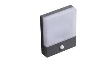 Azzardo kinkiet zewnętrzny LED z czujnikiem ruchu Civita 12W 800lm 3000K szary IP54 AZ4360