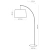 TK Lighting lampa podłogowa Hang E27 czarna 200cm 5077