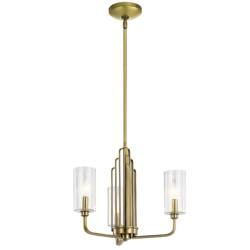 Quintiesse lampa wisząca Kimrose 3xE14 mosiężna QN-KIMROSE3-BNB