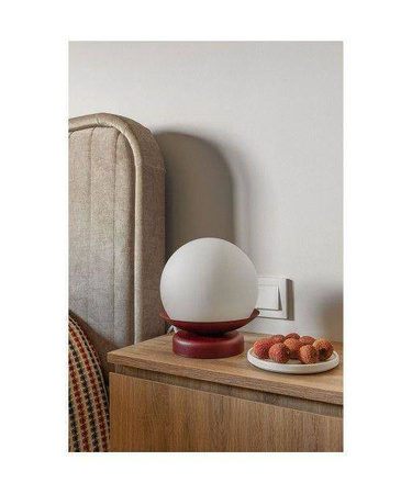 Ummo lampka biurkowa Kuul ST E27 burgund KLS141P1